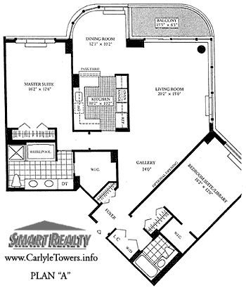 Carlyle Towers Sample Floor Plans