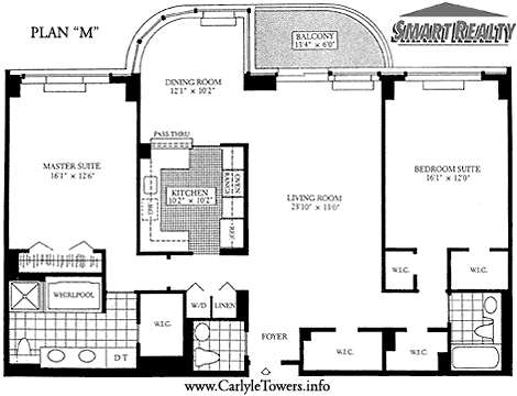 Carlyle Towers Sample Floor Plans